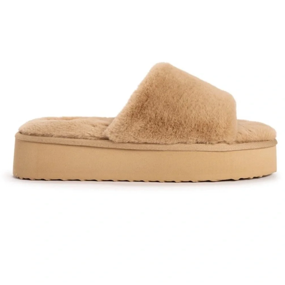MUK LUKS Kirstey Slide In Irish Cream Med 7-8 - Picture 8 of 12